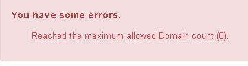 SSL Partner Center: Error - Reached the maximum allowed domain count (0) during a reissue.