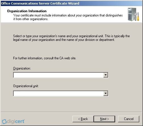 Generate CSR on Microsoft Office Communications Server